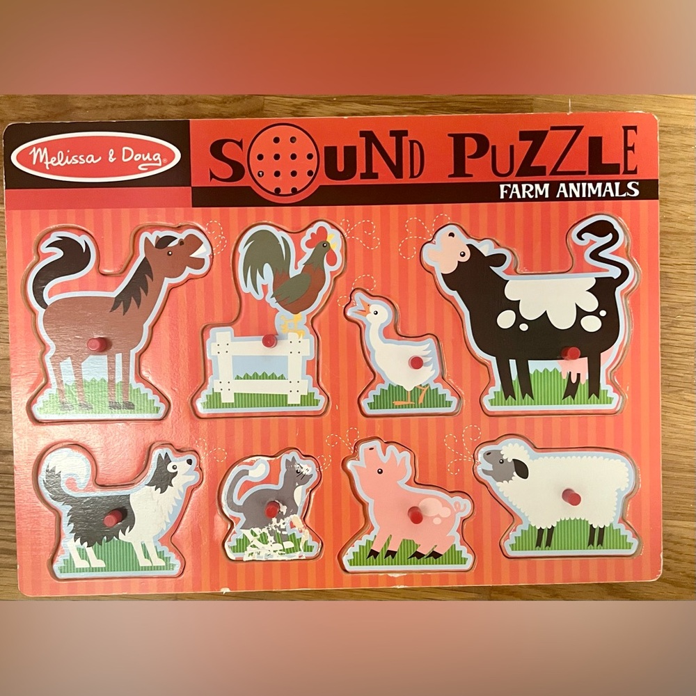 Melissa & Doug Farm Animals Sound Puzzle